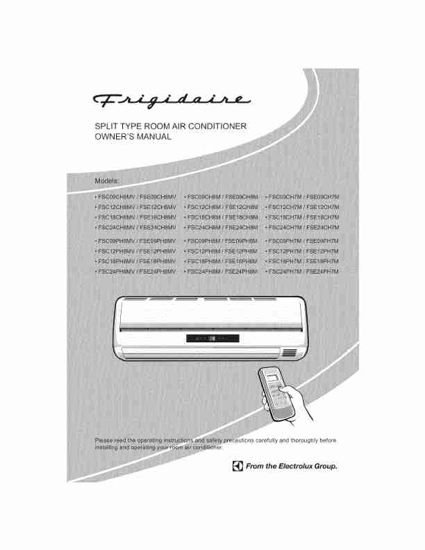 Frigidaire Air Conditioner FSC09CH7M-page_pdf